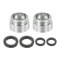 2Pcs Faucet Aerator Adapter, 1/2" Female to M22 Male with Washer, 15mm Length