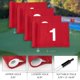 thumbnail image 3 of Bandera de Golf KINGTOP Numerada 20x15cm Nylon de Doble Capa Roja, 3 of 9