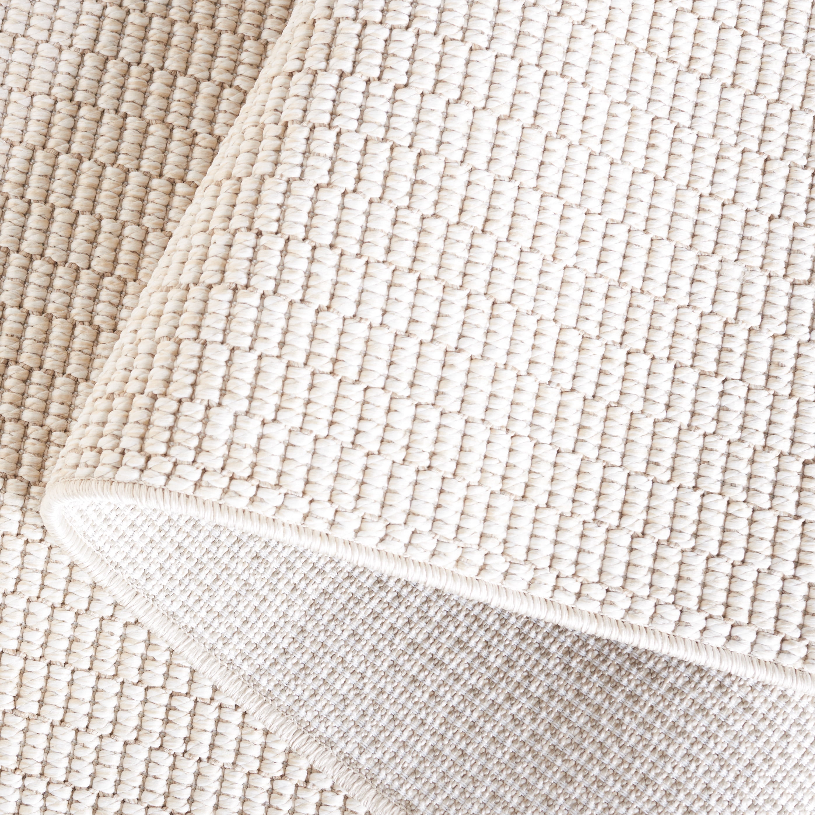 Safavieh Sisal All-Weather Dania Solid Indoor/Outdoor Area Rug, Ivory, 3' x 5'