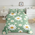 thumbnail image 2 of Feelyou Cartoon Floral Green Bedding Comforter Set, Kawaii Blossoms Flower Twin Comforter Sets, Dreamy Princess Style Reversible Bedding Set, Ultra Soft Bedroom Decor, 2 Pieces, 2 of 8
