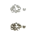 thumbnail image 1 of 20 Piezas Anillo De Flor Estampado En Blanco De Latón Ajustable Sunnimix Anillo de dedo ajustable, 1 of 8