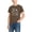 Brown, variant on CYRBOKO Boys Graphic Tees Summer, Crew Neck Athletic Casual Short Sleeve Boys Clothes White Size 2-3 T