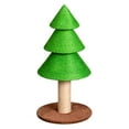 thumbnail image 6 of Tcbosik 31.5" Christmas Tree Cat Scratcher, Xmas Themed Scratching Post with All-Around Sisal & Fleece Plush Base, Holiday Décor for Cats, Grass Green, 6 of 6