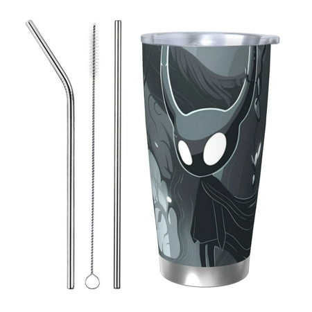 

Vsdgher Forest Black Ghost Warrior 20 Oz Stainless Steel Vacuum Insulated Travel Mug Coffee Cup for Home Office Outdoor Works Great for Ice Drinks and Hot Beverage -Straw Three-piece Set