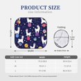 thumbnail image 3 of Bingfone Lama In Space Windshield Sun Shade 2-Piece Foldable Car Front Window Sunshade For Most Sedans Suv Truck - Auto Sun Blocker Visor Protector Blocks Max Uv Rays - Large, 3 of 7
