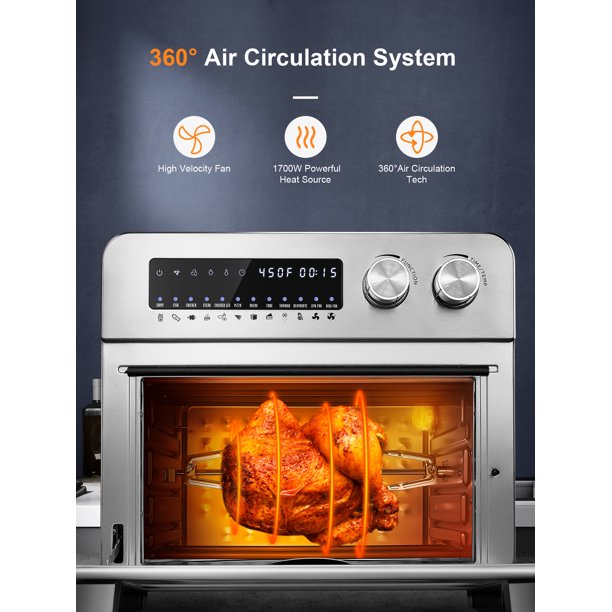 aicook air fryer toaster oven 23l