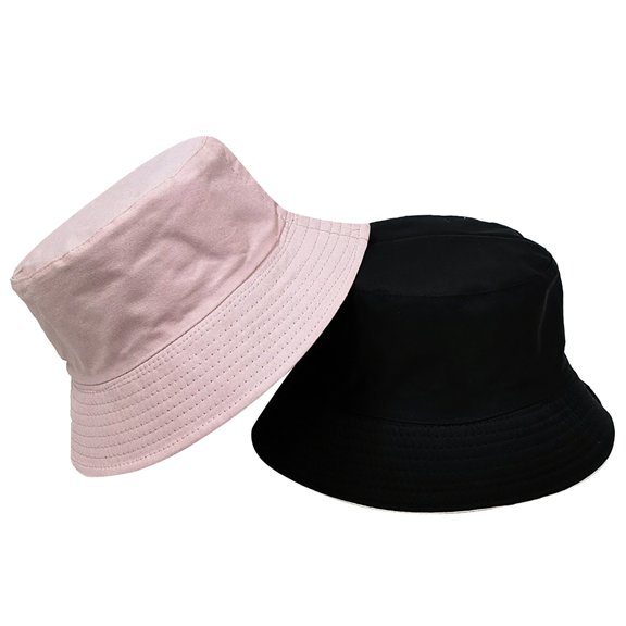 Double Wear Bucket Hat Sun Visors for Women Couple Style Solid Beach Hat for Daily Hats