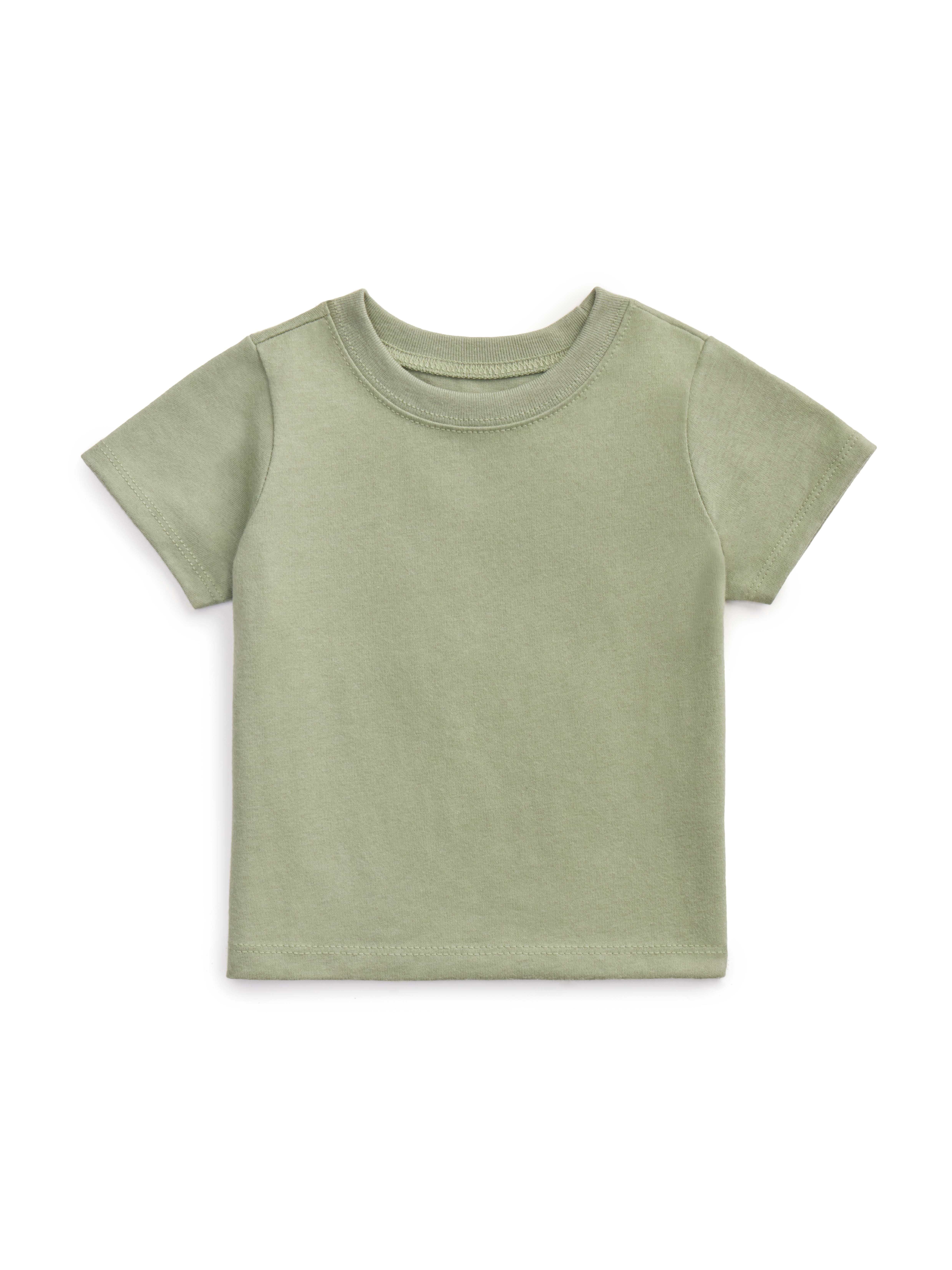 Garanimals Baby 3-Pack Short Sleeve Solid Jersey T-Shirts, Sizes 0-24 Months