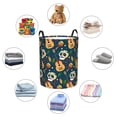 thumbnail image 6 of XMXT Collapsible Laundry Basket, Colorful Mexican Guitar Skull Polyester Waterproof Laundry Hampers Dirty Clothes Hamper, 40L, 6 of 8