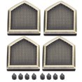 thumbnail image 3 of Dioche Metal Decorative Buckle, 4 Sets Special‑Shaped Metal Buckle Wear‑resistant For DIY Bags For Jeans Decoration, 3 of 8