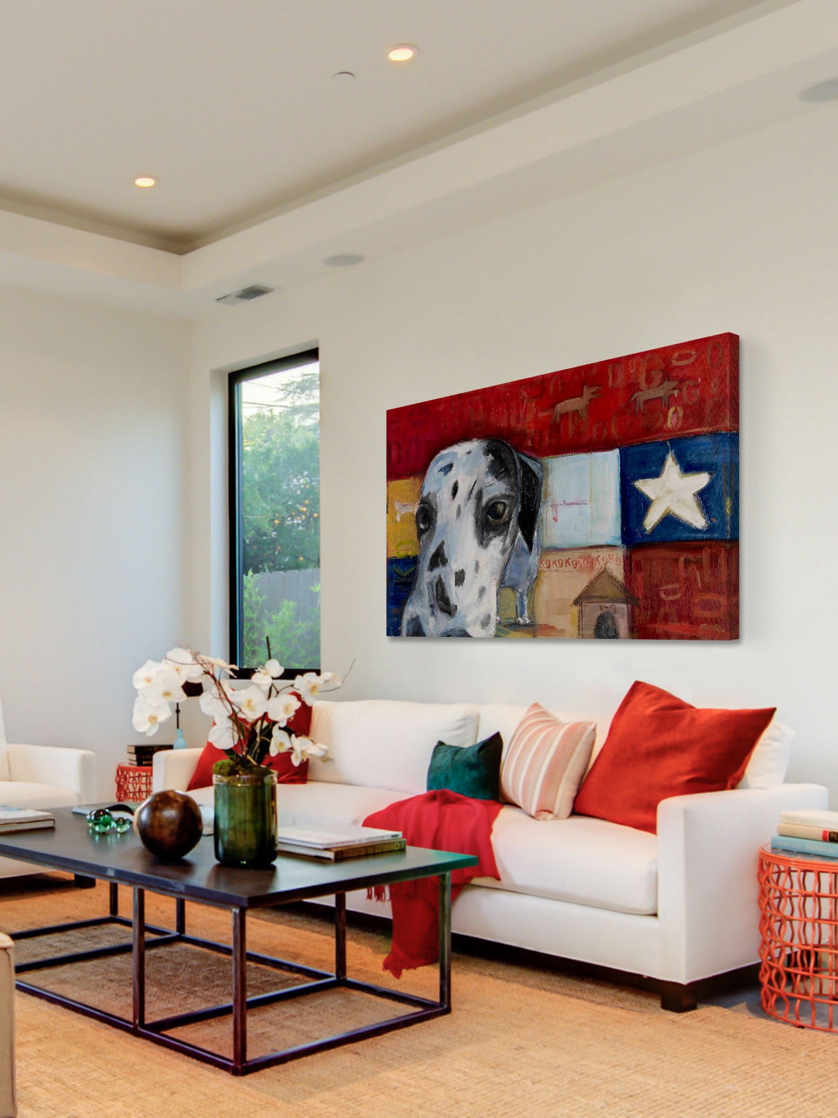 Marmont Hill "Sniff Sniff" by Tori Campisi Painting Print on Canvas