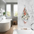 thumbnail image 2 of Yayeee 2 Pack Hand Towels for Bathroom 100% Cotton 16" x 28" Soft Absorbent Kitchen Towel, Large Red Floral Pattern, 2 of 7