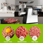Foukus 5 in 1 Electric Meat Grinder: 2500W Heavy Duty Meat Grinder with Sausage Stuffer, Kubbe Kit, Vegetable Slicer & Shredder, Cheese Grater