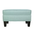 thumbnail image 3 of MJL Furniture  Parker Fabric Upholstered Square Welted Ottoman Grey, 3 of 5