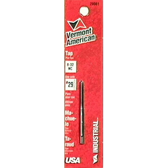 Vermont American 8-32 NC Machine Screw Size Plug Taps 20061