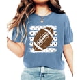 thumbnail image 5 of Football Polka Dot Shirt Women Teen Girls Game Day Football Tee, Seafoam Shirt, S, 5 of 8