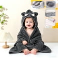 thumbnail image 2 of 2 Pack Hooded Baby Towels - Premium Ultra Soft Organic Baby Bath Towel – Absorbent and Hypoallergenic Towels for Baby Boy Girl, Toddler, Newborn Essentials, 2 of 6