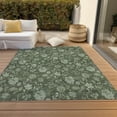 thumbnail image 6 of Addison Rugs Chantille Indoor/Outdoor Transitional Floral Olive Washable Rectangle Rug, 2'6" x 3'10", 6 of 6