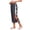#0002-Dark Gray, variant on Cropped Pants for Women High Rise Plain Tone Split Hem Design Relaxed Fit Slacks Weekend Casual Style Lightweight Comfortable Pants