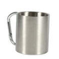 thumbnail image 2 of BuyWeek Tasse en Acier Inoxydable Ultra-Durable Antirouille et Tasse à Thé avec Poignée pour la Randonnée, le Camping, la Randonnée, 2 of 8