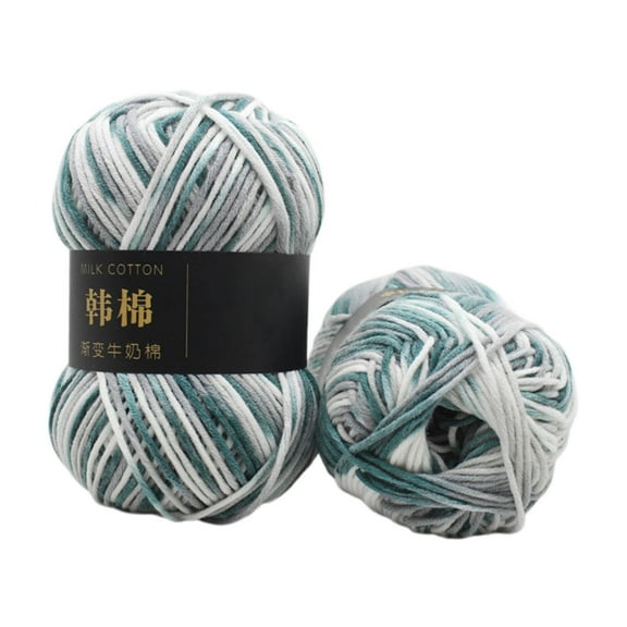 Anckoeil Knitting Yarn Clearance 7 Strands Colorful Hand Knitting 50g Knitting Crochet Milk Soft Baby Cotton Wool Yarn