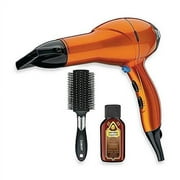 INFINITIPRO by CONAIR Hair Dryer, 1875W Salon Performance AC Motor Hair Dryer, Conair Blow Dryer, Orange with Bonus Blow-Out Brush