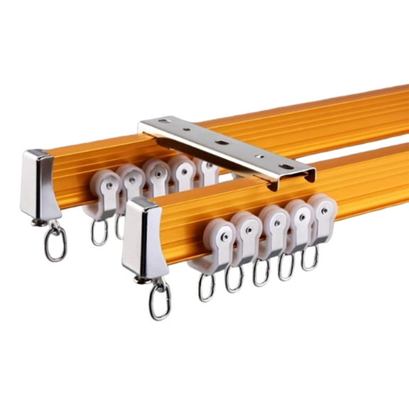 Double Rail Curtain Tracks, Flexible and Bendable Curtain Rail, Ceiling Mount for Living Room Bathroom Bedroom