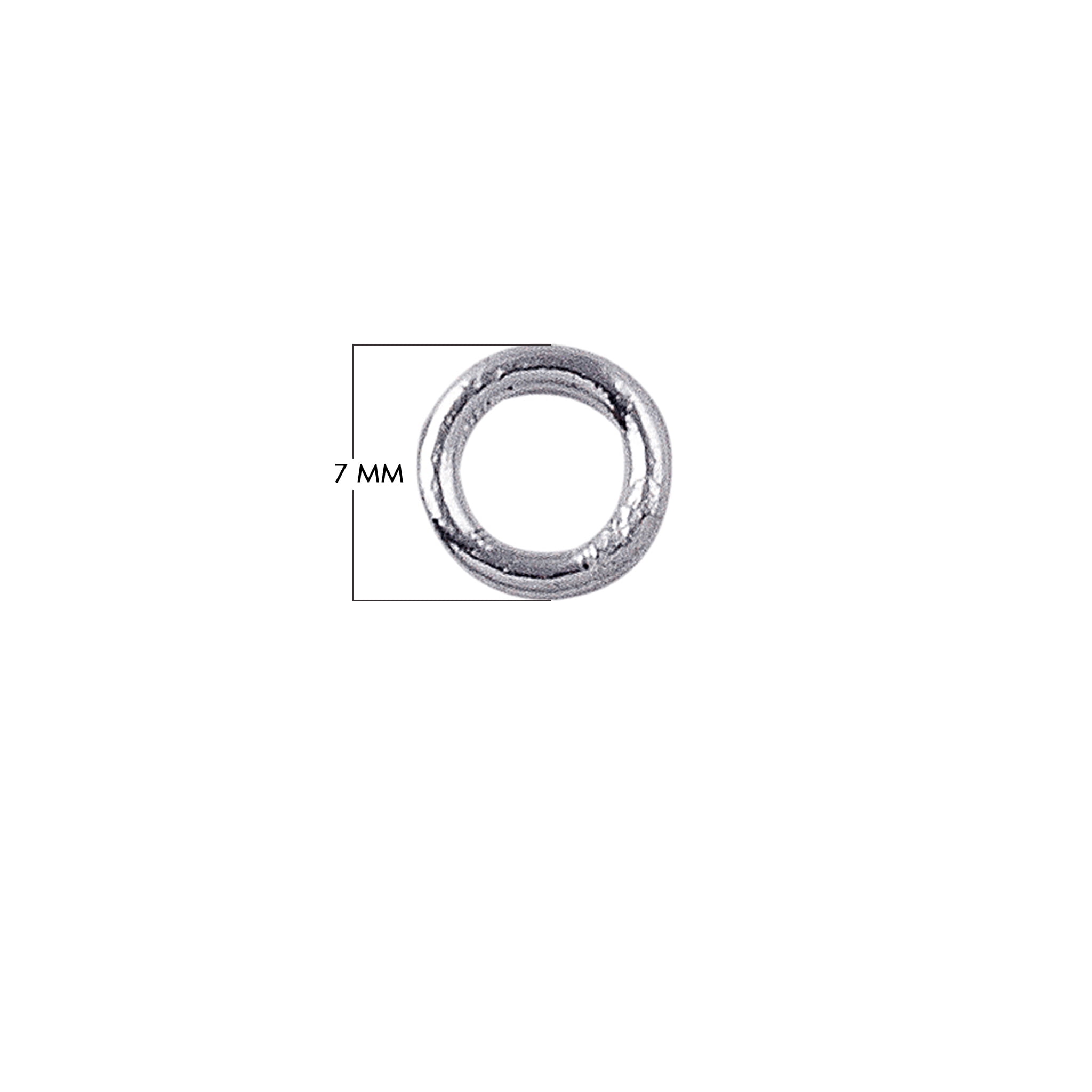 JCSS-100-7MM Sterling Silver Closed Jump Ring