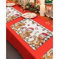 thumbnail image 4 of Christmas Placemats Set of 4 Gingerbread Man Christmas Placemats for Dining Table Candy Black Plaid Stripe Table Mat Winter Holiday Home Party Kitchen Table Decorations, 4 of 6