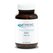 Metabolic Maintenance NAC 600 mg Capsules - N-Acetyl Cysteine 600 mg Supplement for Liver and Immune support - Antioxidant Defense for Men and Women 50+ - 60 Capsules