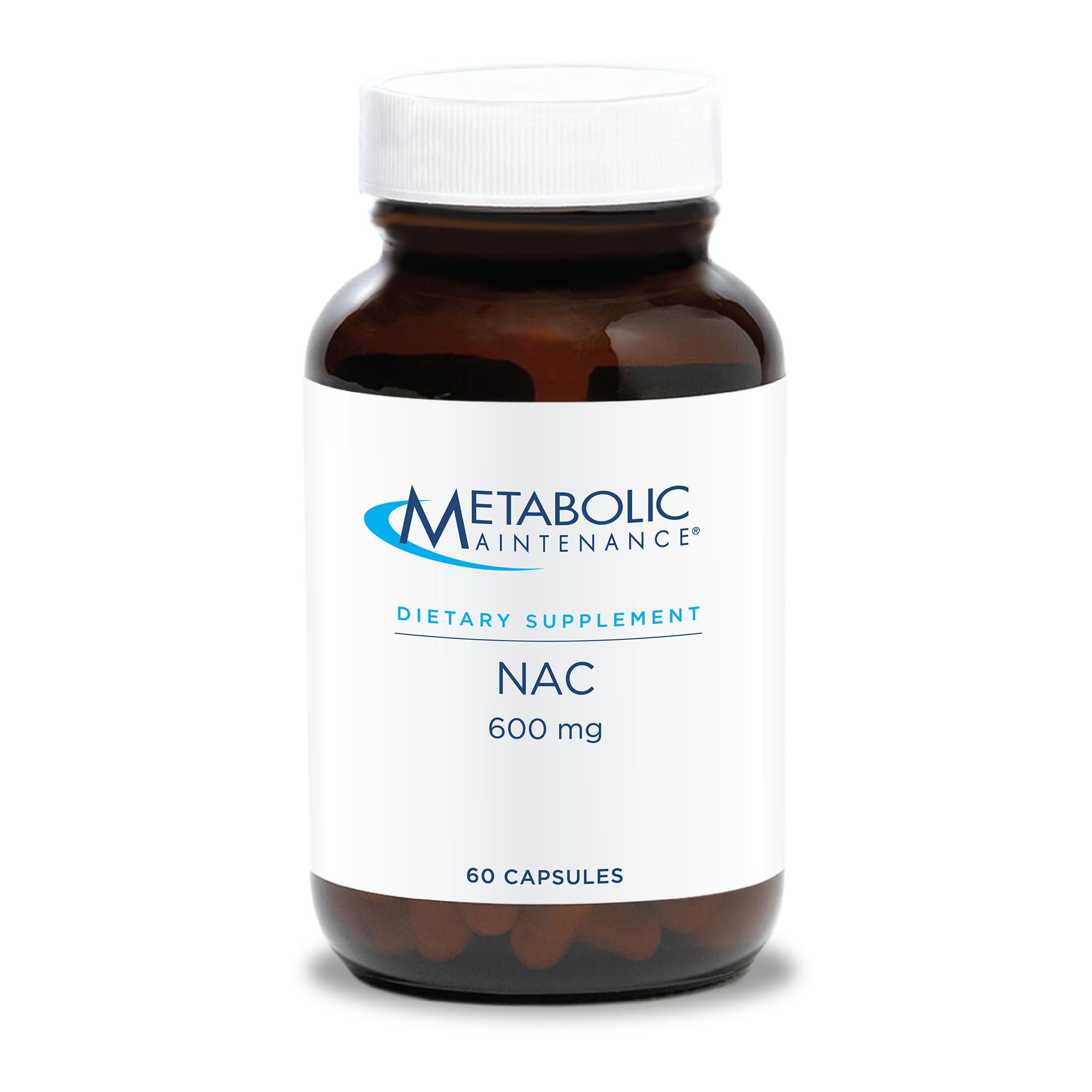 Metabolic Maintenance NAC - 600 mg - N-Acetyl Cysteine - Liver, Immune & Respiratory Health - Hypoallergenic - 60 Servings - 60 Capsules