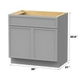thumbnail image 5 of Vanity Art 30" W Birch Plywood Freestanding Single Base Storage Cabinet with Soft Close Doors, 5 of 9