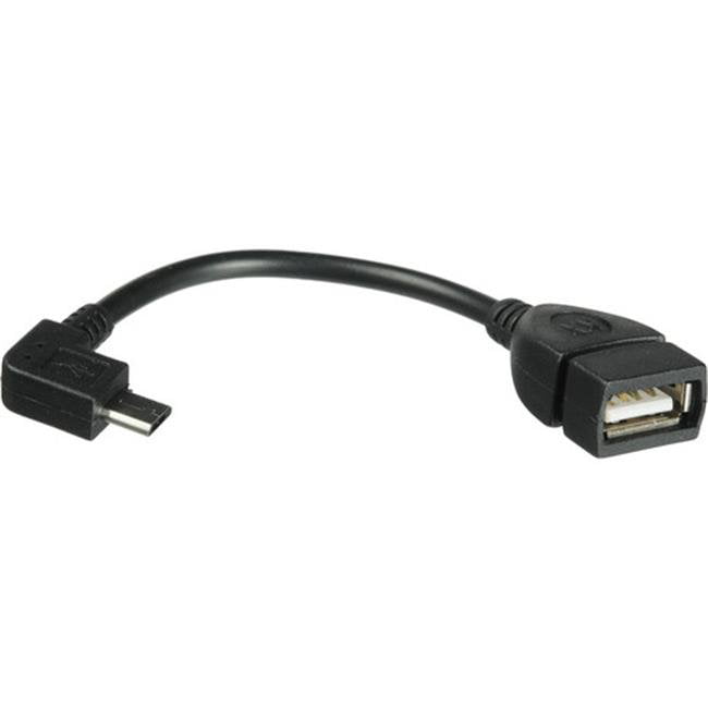 PRO OTG Cable Works for Alcatel 768 Right Angle Cable Connects You to Any Compatible USB Device with MicroUSB 