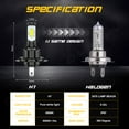 thumbnail image 5 of 2Pcs H7 LED Motorcycle Headlight Bulbs 6000K White Plug&Play for BMW S1000RR HP4 2010-2018, 5 of 10
