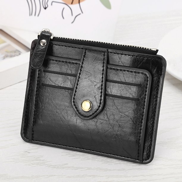 Bolsa Cartera de PU delgada para hombre y mujer con soporte pequeño para tarjetas de moda Retro con monedero Tmvgtek Para Estrenar