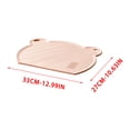 thumbnail image 3 of Miwamany Double Sided Plastic Cutting Board, Non Slip Thick Chopping Board for Meat and Vegetables, Dishwasher Safe TPU Kitchen Cutting Board with Leakage Groove (13x10.6in), 3 of 7