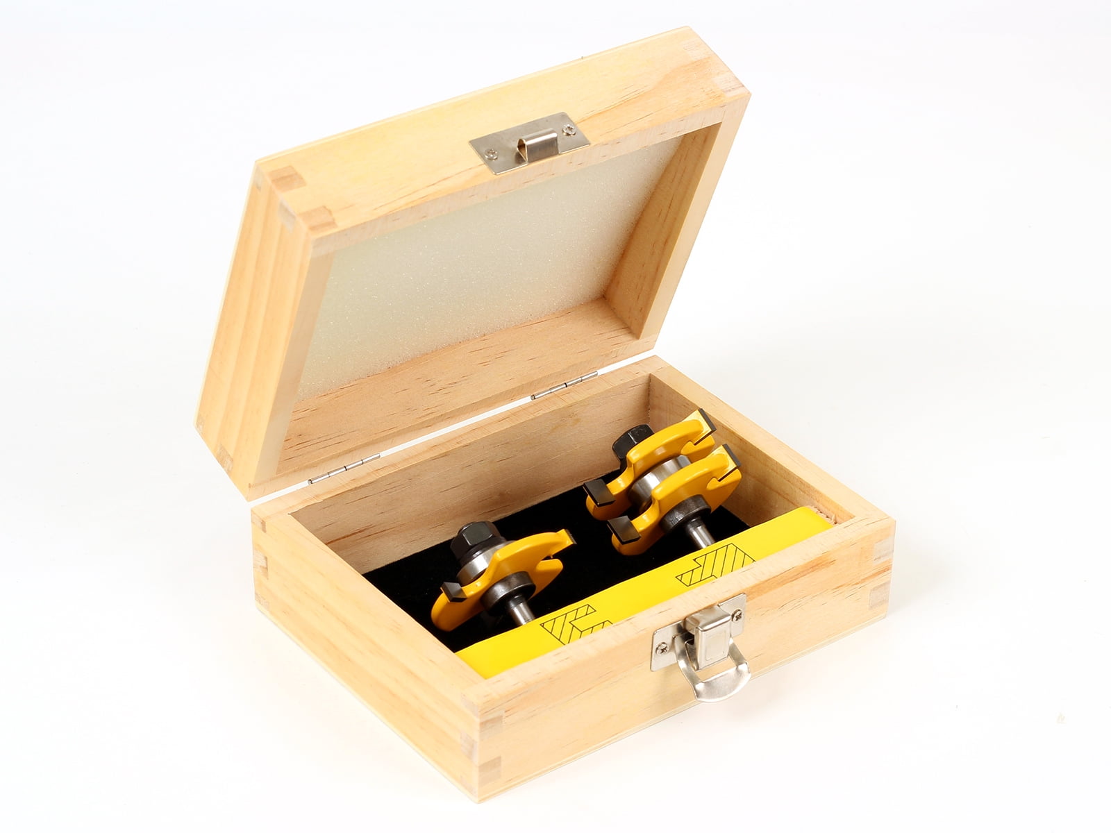 Yonico 15231q 1/4-Inch Plywood 2 Bit Plywood Tongue and Groove Router Bit Set 1/4-Inch Shank