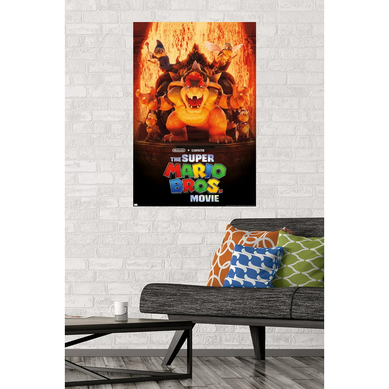 The Super Mario Bros. Movie - Bowser's World Key Art Wall Poster, 22.375 x  34 