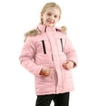 thumbnail image 3 of TAIAOJING Toddler Jacket Kids Boys Girls Winter Thicken With Pocket Hooded Windproof Zipper Thick Warm Coat Outwear 9-10 Years, 3 of 9