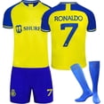 thumbnail image 1 of KIDENG Al Nassr 22/23 Ronaldo Jersey No. 7 Football Jersey Home / Away Jersey Football Jersey Shorts And Socks Football Set, 1 of 3