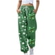 thumbnail image 2 of Pincandy Women's St. Patrick's Day Pants - Printed, Elastic Waist with Tie & Pockets, Cuffed Leg for Holiday & Daily Wear, 2 of 5