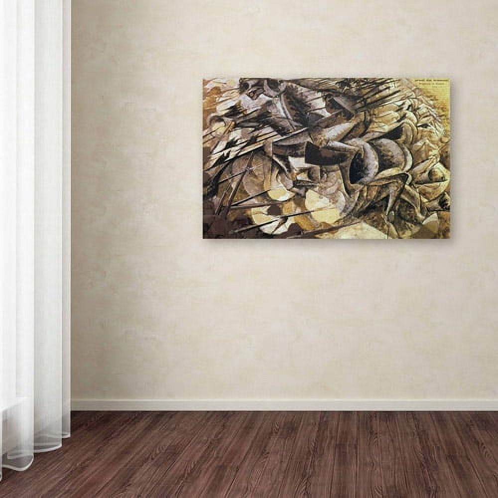 Trademark Fine Art "The Charge of the Lancers, 1915" Canvas Art by Umberto Boccioni