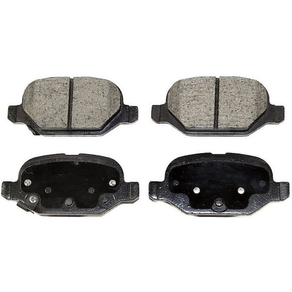 Rear Brake Pad Set - Compatible with 2012 - 2017 Fiat 500 2013 2014 2015 2016
