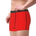 thumbnail image 2 of Balery Red Calzoncillos bóxer para hombre, ropa interior de algodón suave y transpirable con cinturilla de nailon-XX-Large, 2 of 5