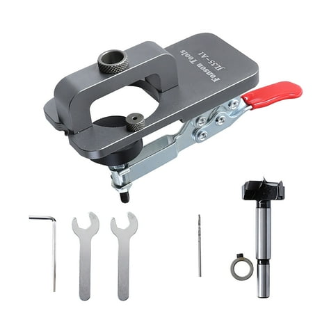 

Big Sale! Jiiey Hinge Drilling Kitaluminum Alloyboring Holekitchen Carpenter 1X Drilling Tool + 1X Saw + 2X Small Wrenches + 1X Hexagonal Tool + 1X 2Mm Drill Bit + 1X Screw + 1X Iron Ring