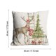 thumbnail image 2 of LKWLPD - Cojines decorativos para sofá de 45,7 x 45,7 cm, diseño de alce y árbol de Navidad, para coche, decoración navideña, 2 of 7