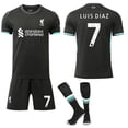 thumbnail image 1 of 24-25 Liverpool Away Kids & Adult Football Shirt Set No.7 LUIS DIAZ No.7 LUIS DIAZ, 1 of 2