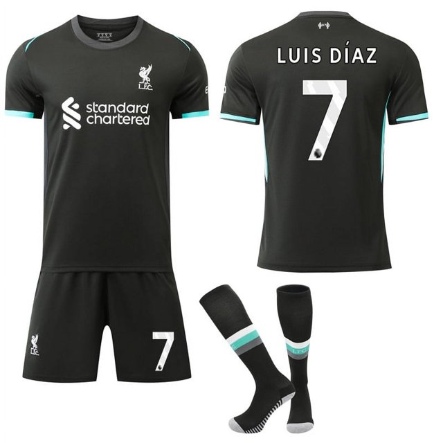 24-25 Liverpool Away Kids & Adult Football Shirt Set No.7 LUIS DIAZ No.7 LUIS DIAZ