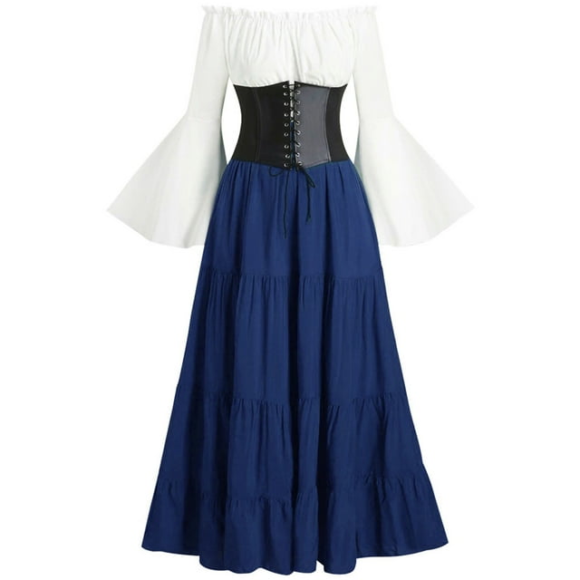 Manteau Redingote Gothique Médiéval Renaissance pour Femmes à une Épaule, Enveloppant la Poitrine, Corset Gothique Vintage à Boutons, Queue-de-Pie Victorienne Décontractée, Robe d'Été