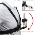 thumbnail image 5 of Mobile Phone Chest Strap, 5.5-10cm Phone Clip Holder Adjustable Cellphone Chest Mount Harness Strap Holder, 5 of 5